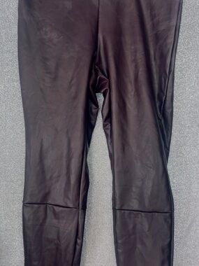 a new day Faux Leather Leggings in Dark Brown